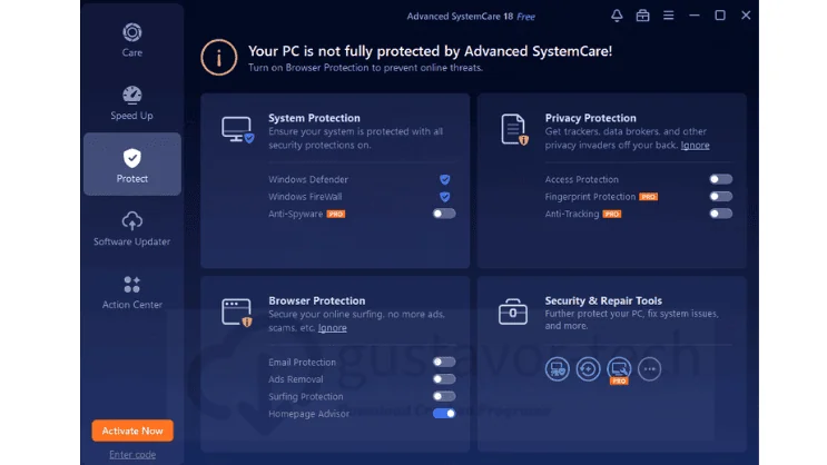 Advanced SystemCare Gustavo Tech 2023