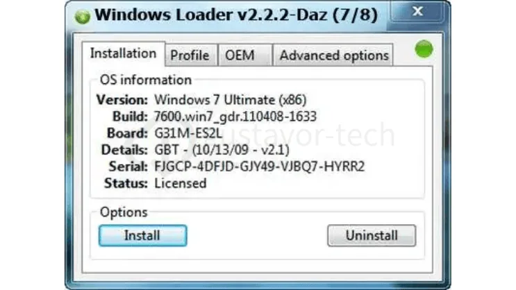 Windows Loader v2.2.2 Download Grátis